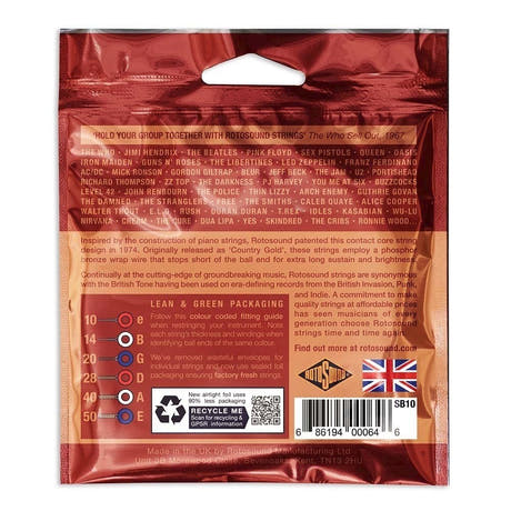 Rotosound Super Bronze SB10 Westerngitarrensaiten 10-50