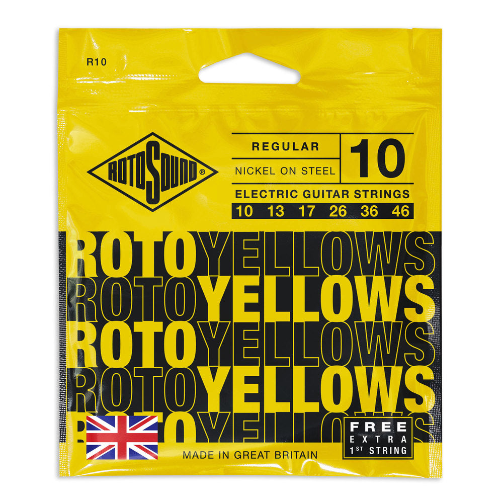 Rotosound Roto Yellows R10 e-gitarrensaiten 10-46