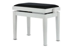 GEWA Klavierbank Deluxe - Weiß matt (Sitz schwarz)