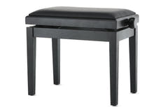 GEWA Klavierbank Deluxe Vinyl - Schwarz matt (Sitz schwarz)