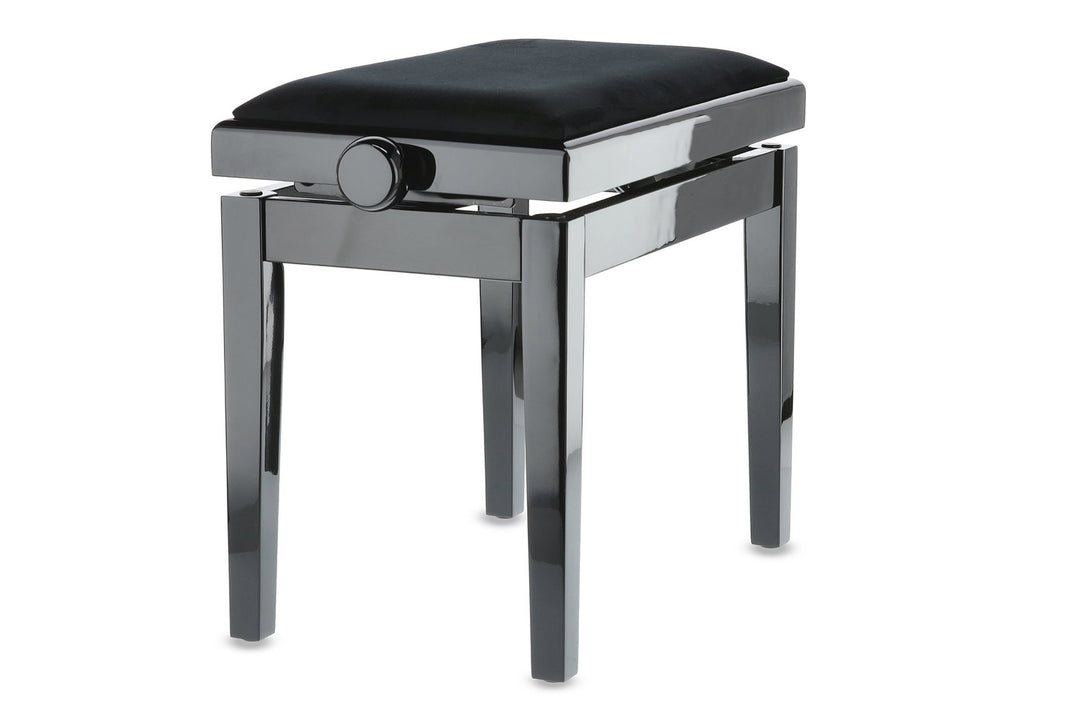 GEWA Klavierbank Deluxe - Black hochglanz (Sitz black)