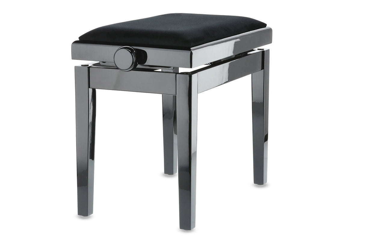 GEWA Klavierbank Deluxe - Black hochglanz (Sitz black)