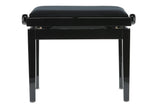 GEWA Klavierbank Deluxe - Black hochglanz (Sitz black)