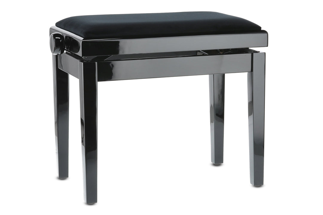 GEWA Klavierbank Deluxe - Black hochglanz (Sitz black)