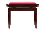 GEWA Piano bench Deluxe - Mahogany highgloss (Dark red seat)
