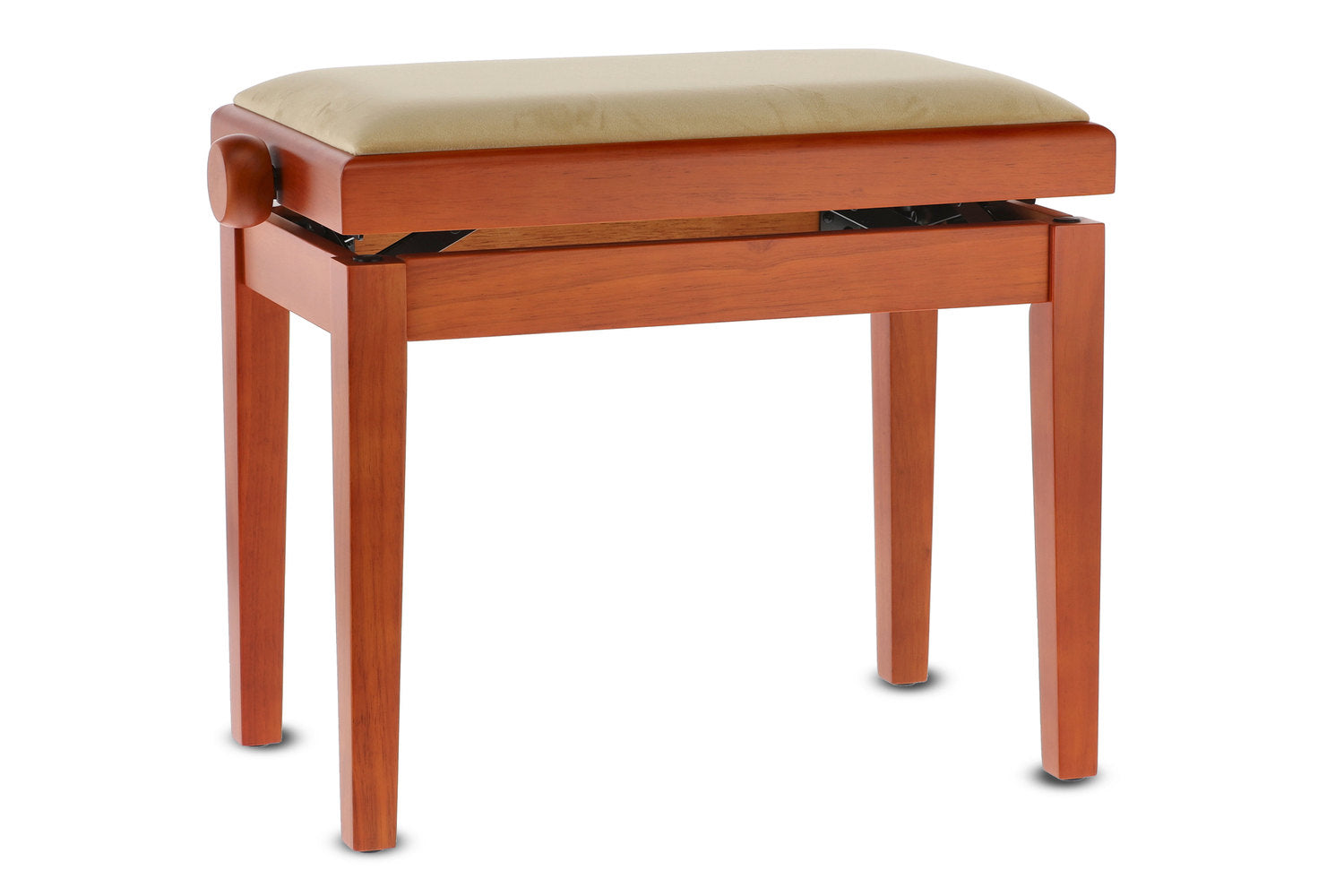 GEWA Piano bench Deluxe - Cherry tree matt (Beige seat)