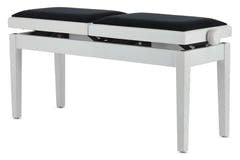 GEWA Klavierbank Deluxe Doppel - White matt