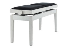 GEWA Klavierbank Deluxe Doppel - White matt