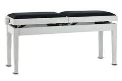 GEWA Klavierbank Deluxe Doppel - White matt