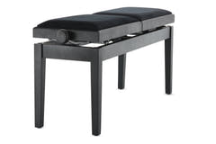 GEWA Klavierbank Deluxe Doppel - Black matt