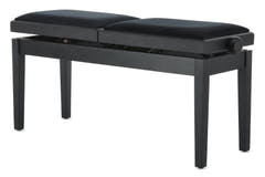 GEWA Klavierbank Deluxe Doppel - Black matt