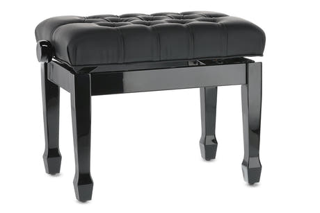 GEWA Klavierbank Deluxe XL Black hochglanz - Black cover