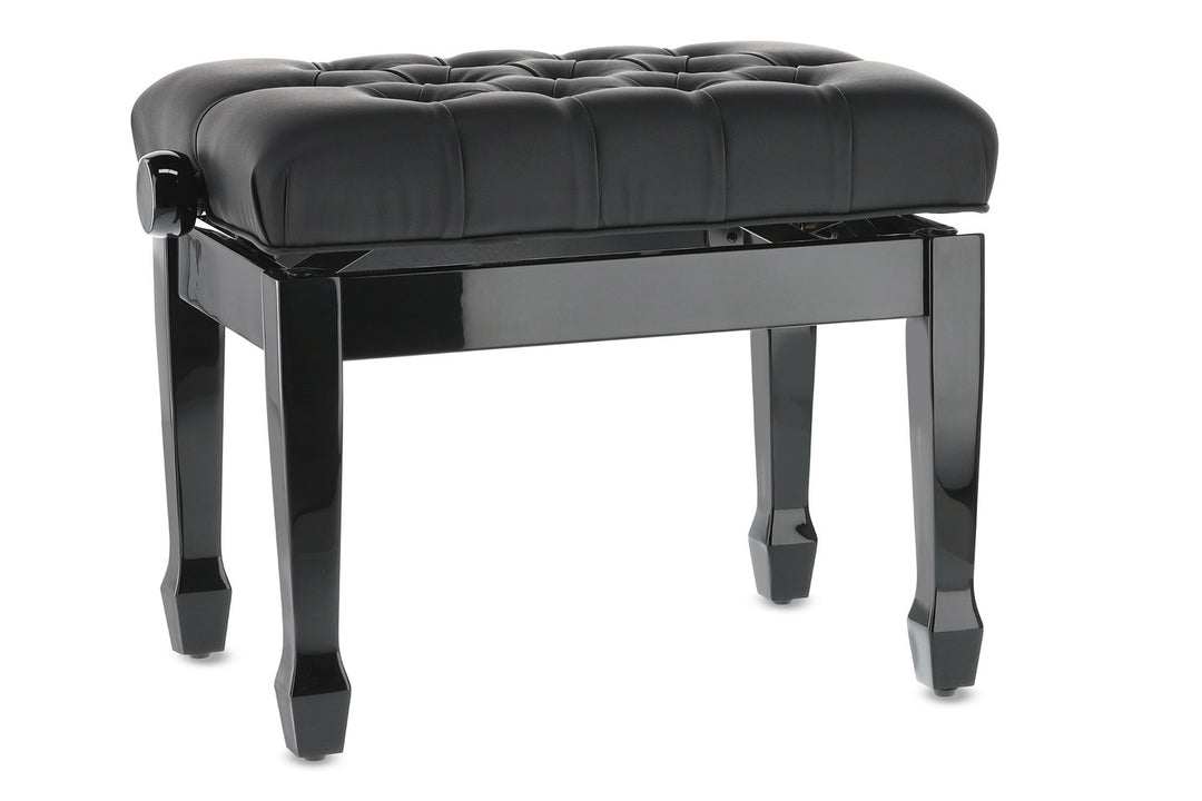 GEWA Klavierbank Deluxe XL Black hochglanz - Black cover