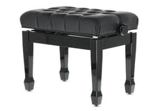 GEWA Klavierbank Deluxe XL Black hochglanz - Black cover
