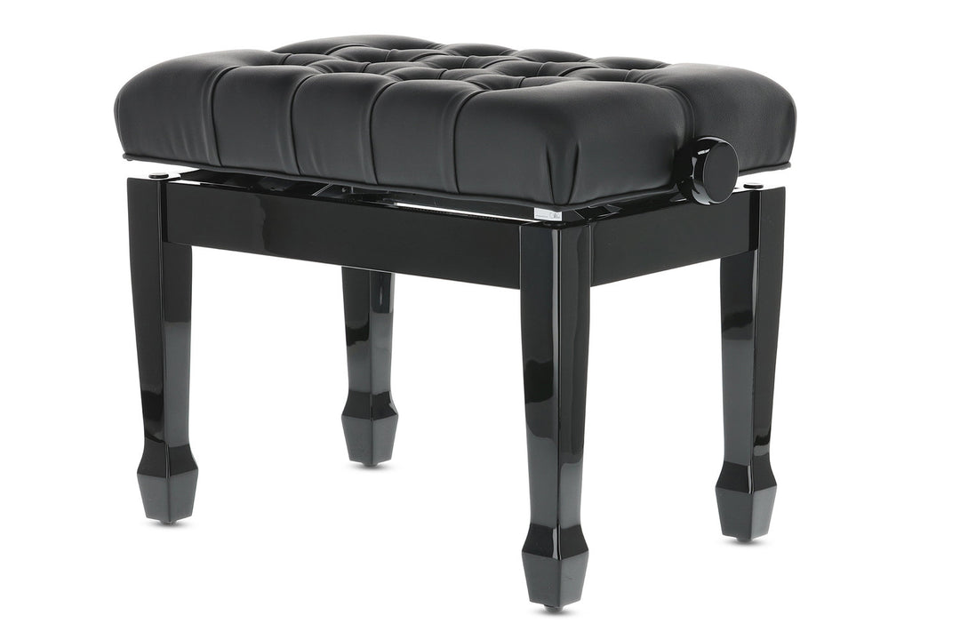 GEWA Klavierbank Deluxe XL Black hochglanz - Black cover