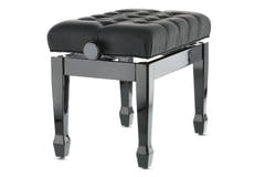 GEWA Klavierbank Deluxe XL Black hochglanz - Black cover