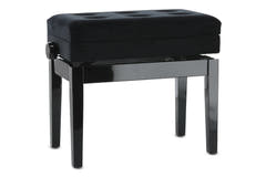GEWA Klavierbank Deluxe Fach - Black hochglanz