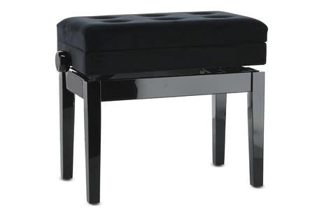 GEWA Klavierbank Deluxe Fach - Black hochglanz