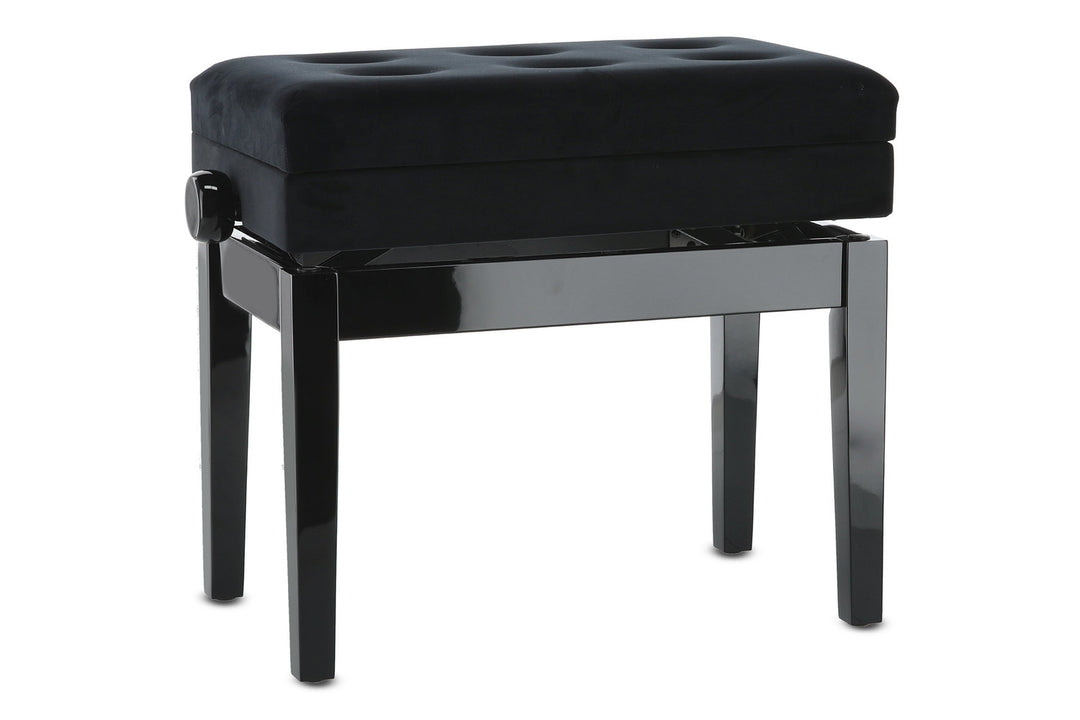 GEWA Klavierbank Deluxe Fach - Black hochglanz