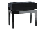 GEWA Klavierbank Deluxe Fach - Black hochglanz