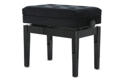GEWA Klavierbank Deluxe Fach - Black hochglanz