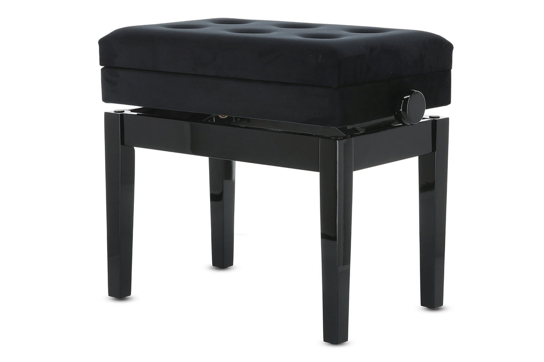 GEWA Klavierbank Deluxe Fach - Black hochglanz