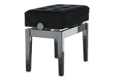 GEWA Klavierbank Deluxe Fach - Black hochglanz