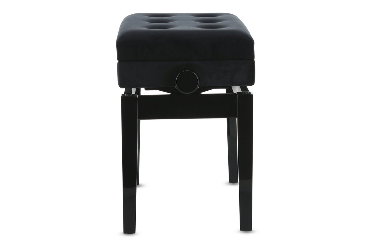 GEWA Klavierbank Deluxe Fach - Black hochglanz