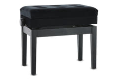 GEWA Klavierbank Deluxe Fach - Black matt