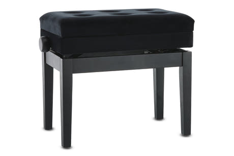 GEWA Klavierbank Deluxe Fach - Black matt