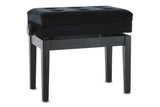GEWA Klavierbank Deluxe Fach - Black matt