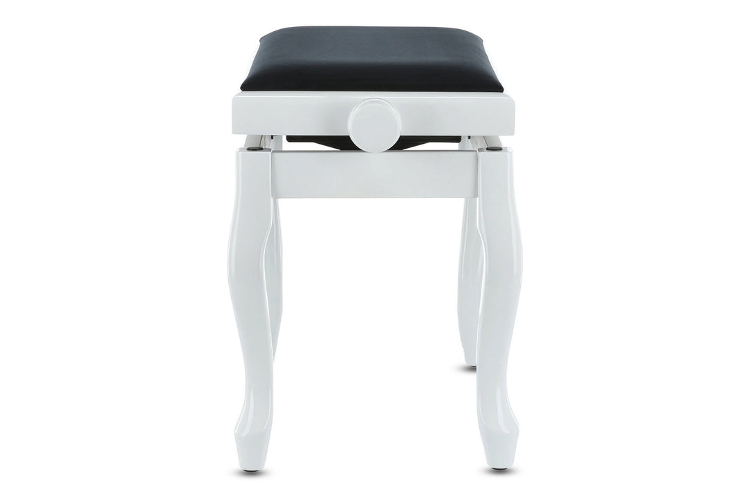 GEWA Klavierbank Deluxe Classic - White hochglanz