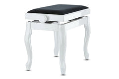 GEWA Klavierbank Deluxe Classic - White hochglanz