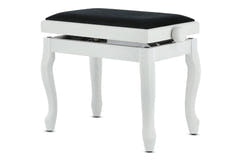 GEWA Klavierbank Deluxe Classic - White matt