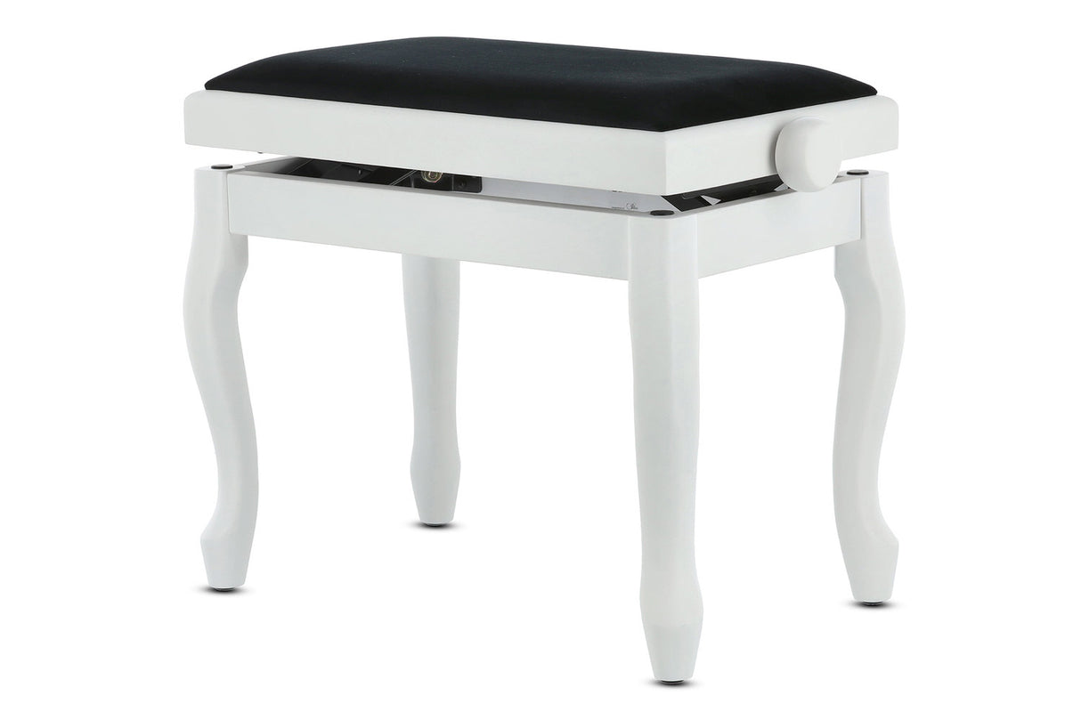 GEWA Piano bench Deluxe Classic - White matt