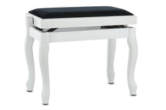 GEWA Klavierbank Deluxe Classic - White matt