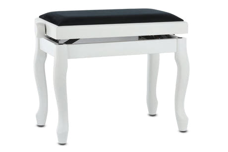 GEWA Klavierbank Deluxe Classic - White matt