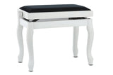 GEWA Piano bench Deluxe Classic - White matt