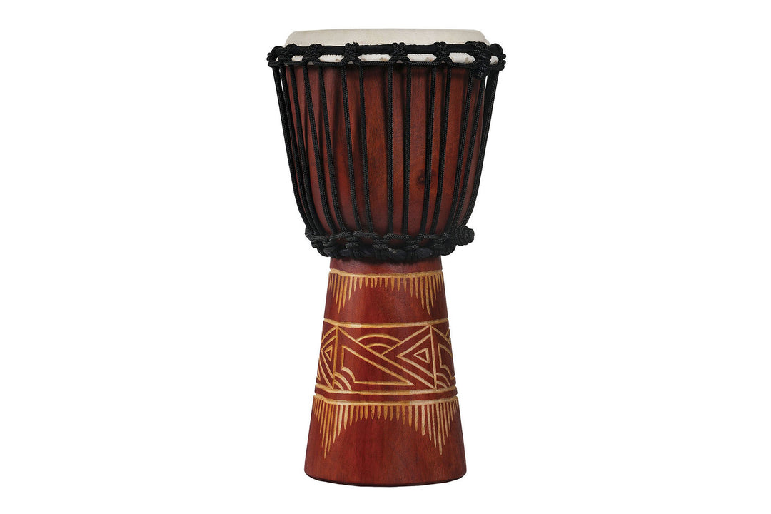 Latin Percussion Djembe World Beat Wood Art - Rot/Natur (LP713SR)