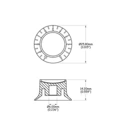 Partsland Potiknopf Gibson Style - Set Gibson Style