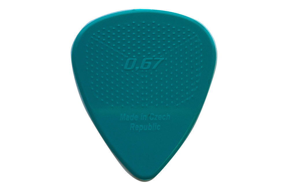 D-Grip Janicek Standard 351 Plektren, 0,67 mm, Türkis, 12 Stück