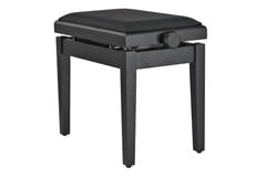 GEWA Klavierbank Deluxe Autolift Vinyl - Black matt (Sitz black)