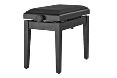 GEWA Klavierbank Deluxe Autolift Vinyl - Black matt (Sitz black)