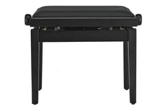 GEWA Klavierbank Deluxe Autolift Vinyl - Black matt (Sitz black)