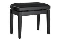 GEWA Klavierbank Deluxe Autolift Vinyl - Black matt (Sitz black)