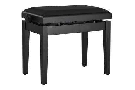 GEWA Klavierbank Deluxe Autolift Vinyl - Black matt (Sitz black)