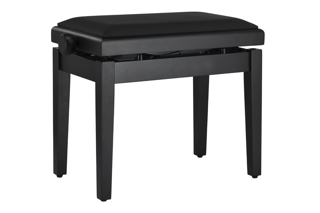 GEWA Klavierbank Deluxe Autolift Vinyl - Black matt (Sitz black)