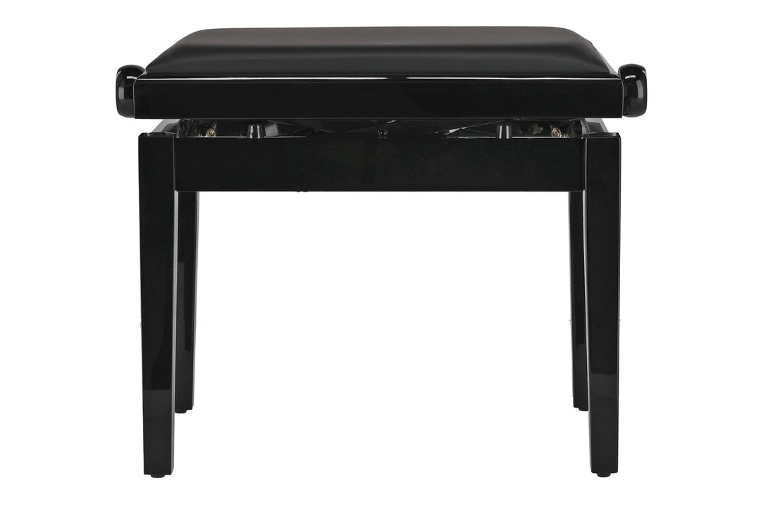 GEWA Klavierbank Deluxe Autolift Vinyl - Black hochglanz (Sitz black)