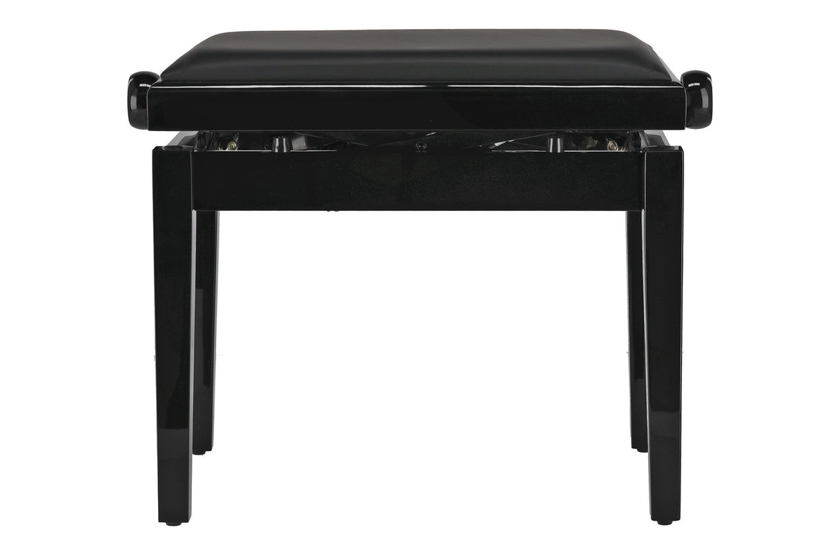 GEWA Piano bench Deluxe Autolift Vinyl - Black highgloss (Seat black)