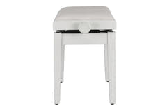 GEWA Klavierbank Deluxe Autolift Vinyl - White matt (White Sitz)